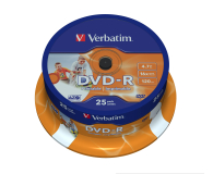 Verbatim 4.7GB CAKE  25szt. do nadruku - 28975 - zdjęcie 2